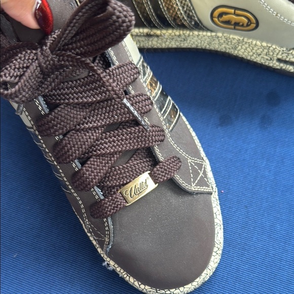 Ecko Unlimited Brown Cream Sneakers Casual Style - Picture 4 of 8